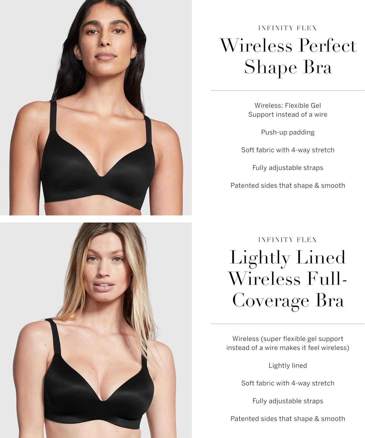image:imageVictorias Secret Womens Infinity Flex Full Coverage Push Up Wireless Bra Bras for Women 32B38DDDToasted Sugar