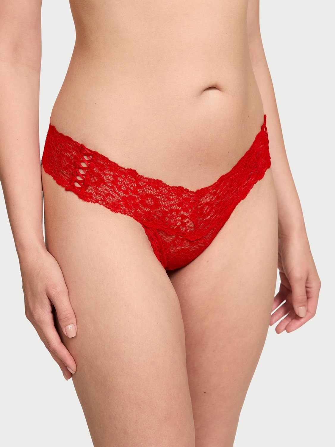 image:imageVictorias Secret Womens Lace Thong Underwear Panties for Women Multi PackSolid Mix