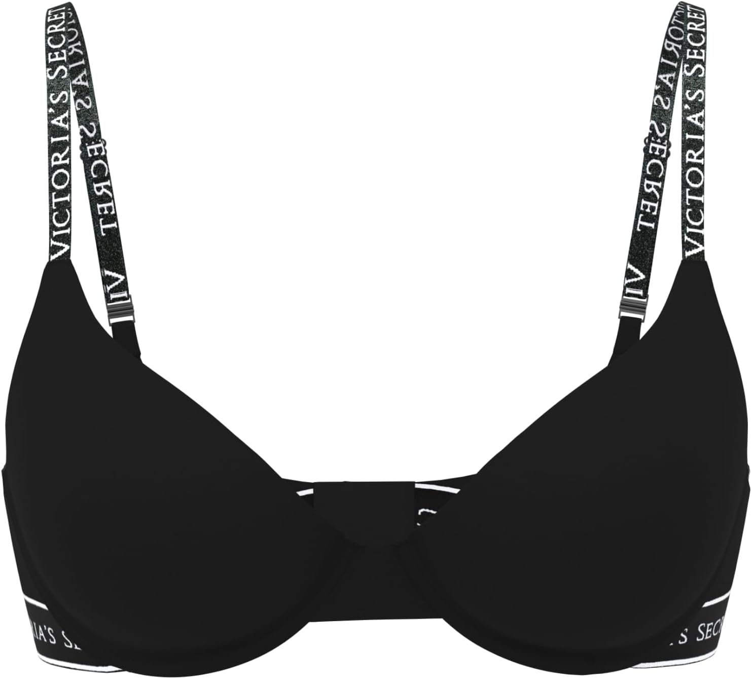 image:imageVictorias Secret Womens Lightly Lined TShirt Bra Bras for Women 32A38DDDBlack Logo Band