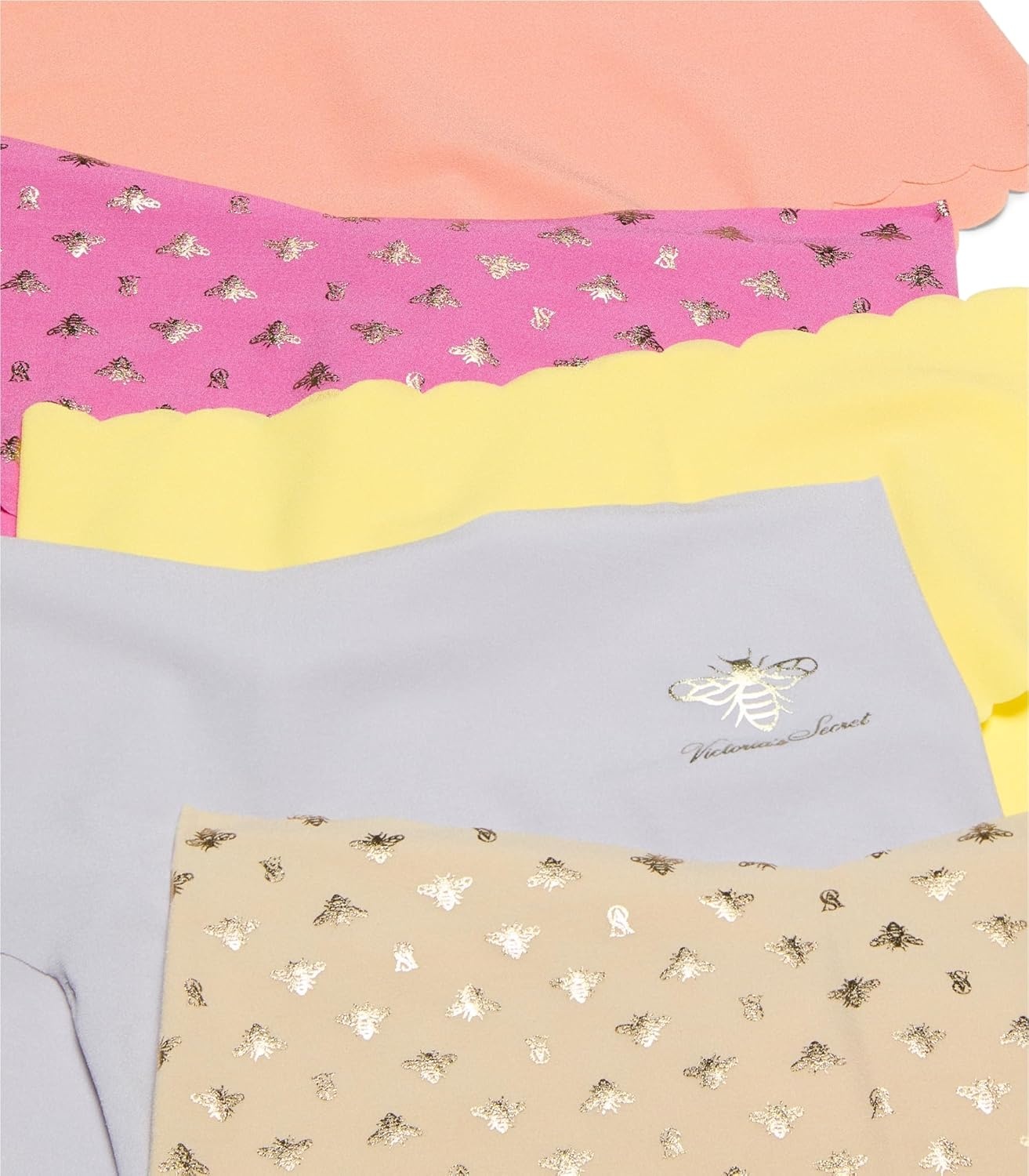image:imageVictorias Secret Womens No Show Cheeky Underwear Minimal Coverage Panties for Women Multi Pack XSXXLBee Solids Mix