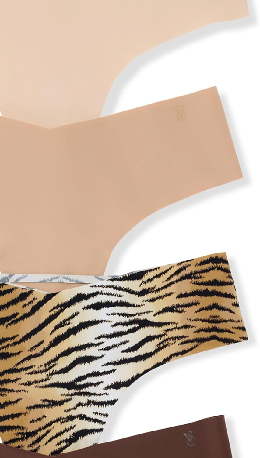 image:imageVictorias Secret Womens No Show Thong Underwear Panties for Women Multi Pack XSXXLAnimal Print