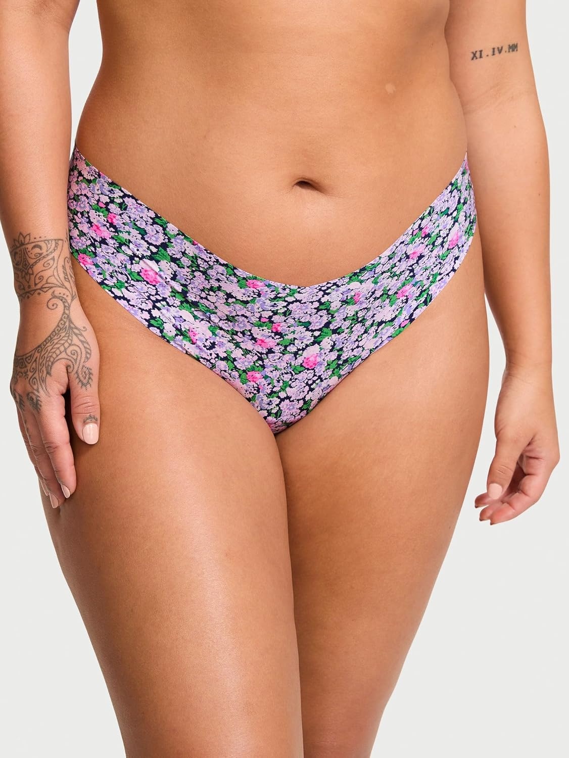 image:imageVictorias Secret Womens No Show Thong Underwear Panties for Women Multi Pack XSXXLFloral Solids