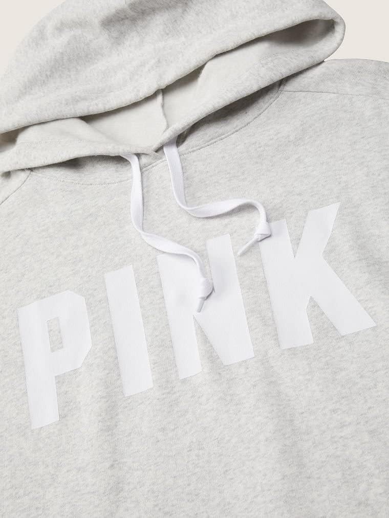 image:imageVictorias Secret Womens PINK Logo Campus Hoodie Sweatshirt XSXXLDark Grey