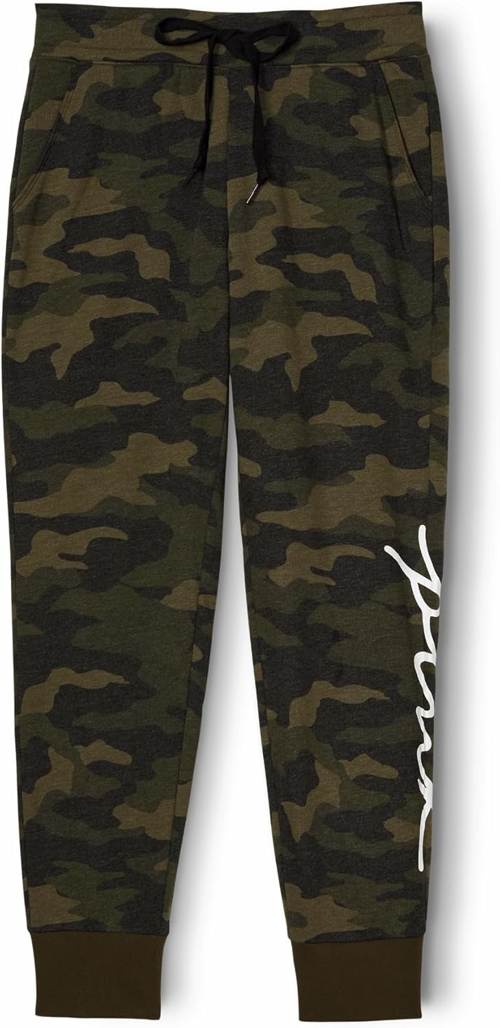 image:imageVictorias Secret Womens Pink Logo Fleece Jogger SweatpantsCarbide Camo Script Logo