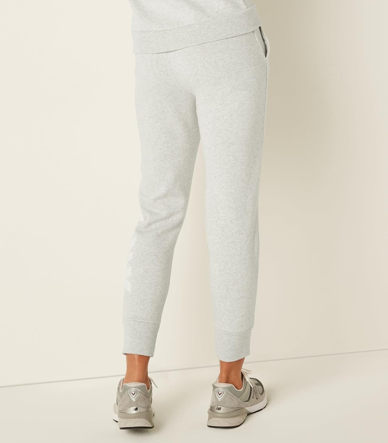 image:imageVictorias Secret Womens Pink Logo Fleece Jogger SweatpantsHeather Stone