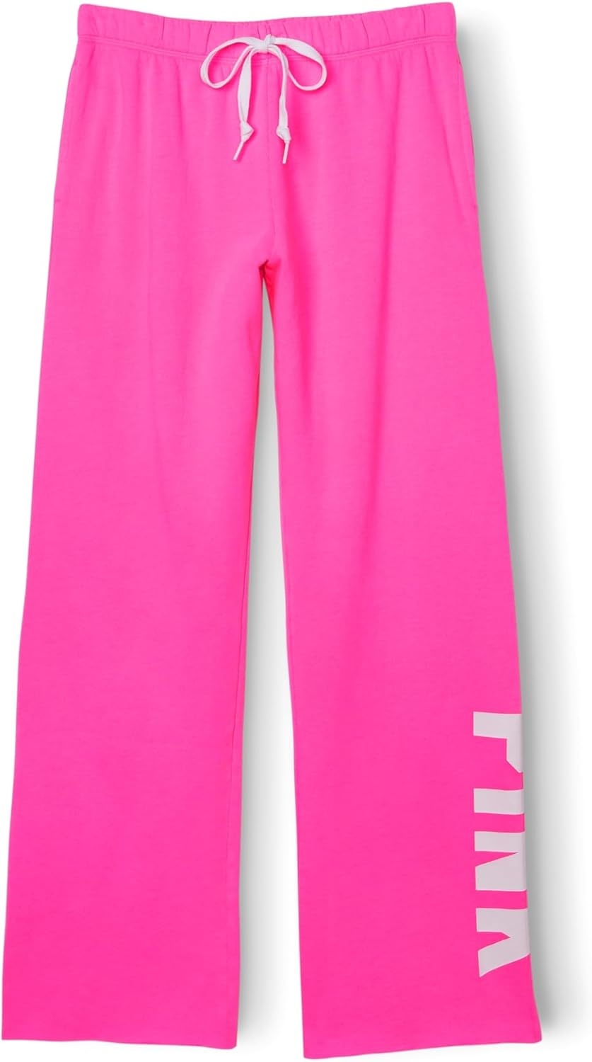 image:imageVictorias Secret Womens Pink Logo Heritage SweatpantsAtomic Pink Sans Logo