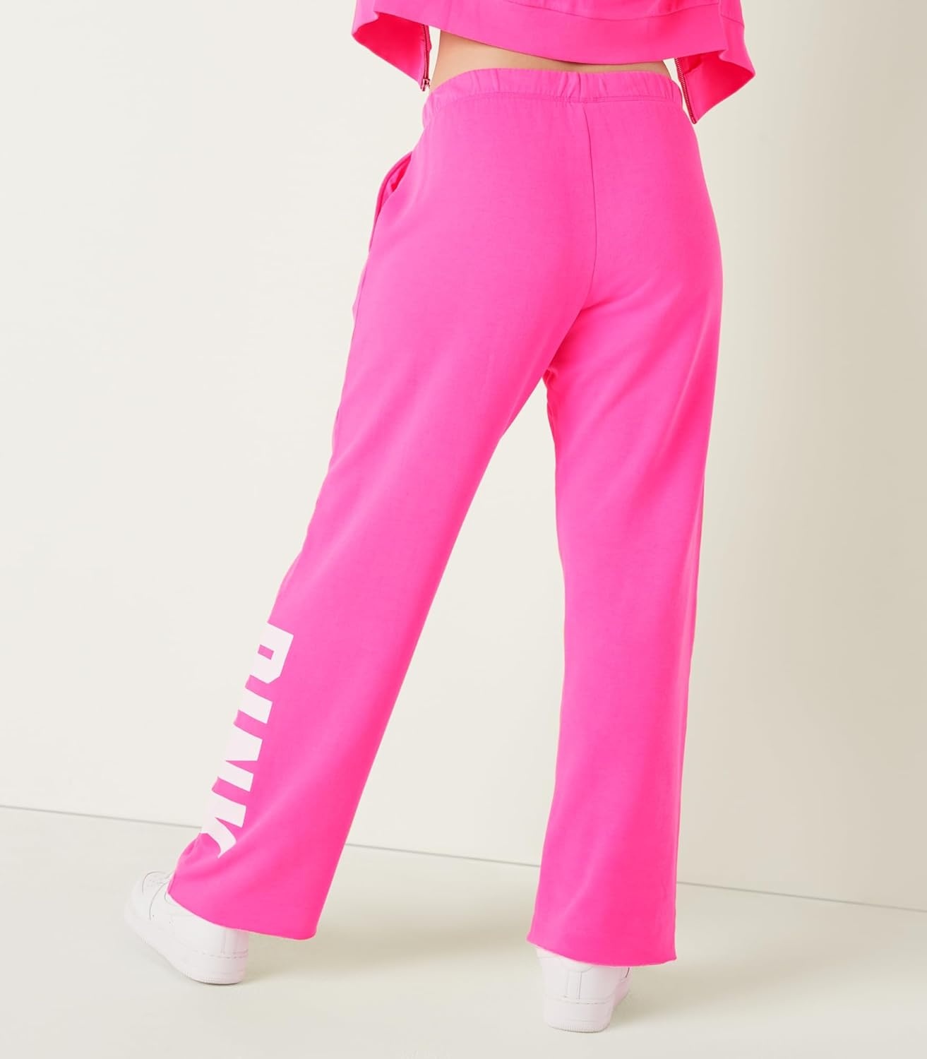 image:imageVictorias Secret Womens Pink Logo Heritage SweatpantsAtomic Pink Sans Logo