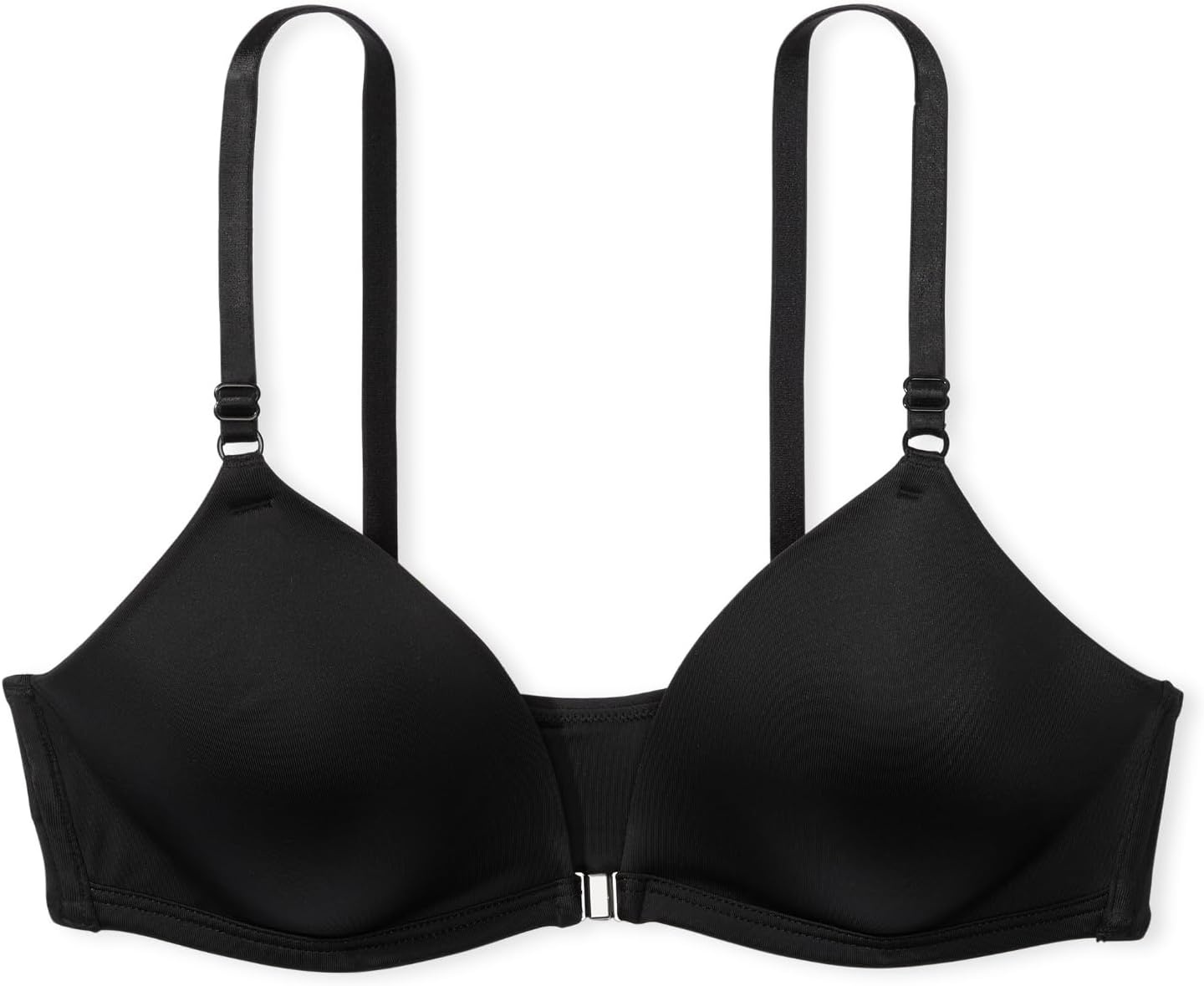 image:imageVictorias Secret Womens Pink Wear Everywhere Adaptive Front Close Lightly Lined Wireless Bra Bras for Women 32A38DDPure Black