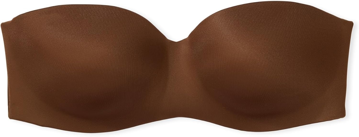 image:imageVictorias Secret Womens Pink Wear Everywhere Lightly Lined Strapless Bra Bras for Women 32A38DDDGanache
