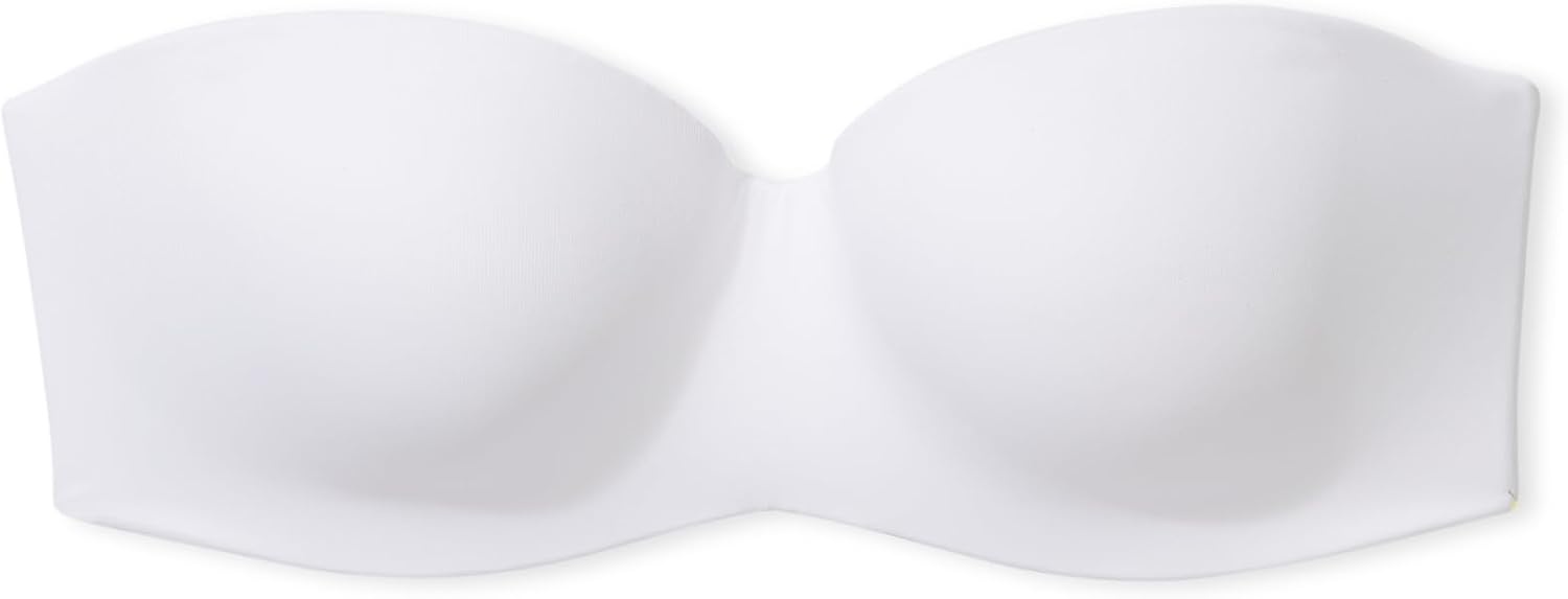 image:imageVictorias Secret Womens Pink Wear Everywhere Lightly Lined Strapless Bra Bras for Women 32A38DDDOptic White