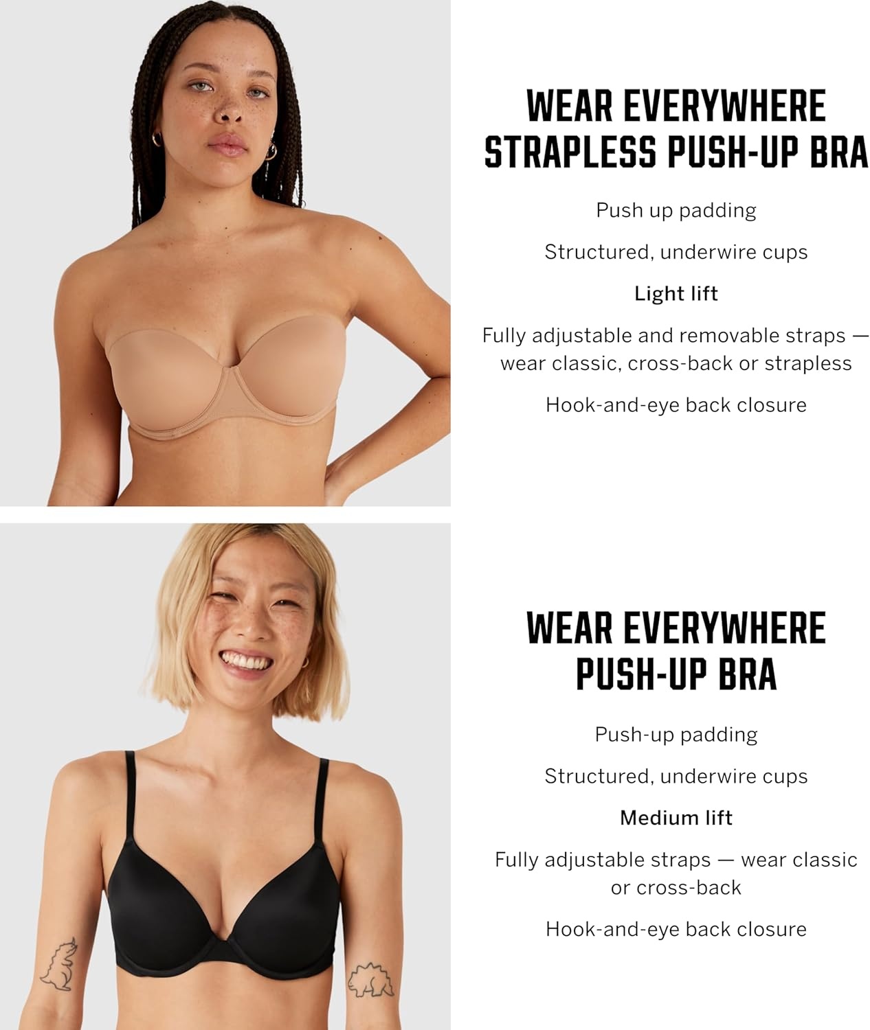 image:imageVictorias Secret Womens Pink Wear Everywhere Push Up Bra Bras for WomenPink Tulip