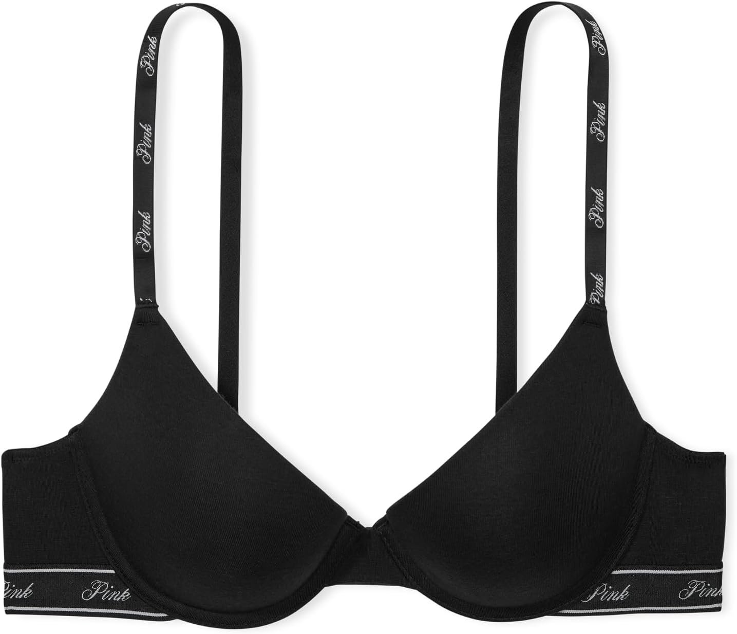 image:imageVictorias Secret Womens Pink Wear Everywhere Push Up Bra Bras for WomenPure Black Logo