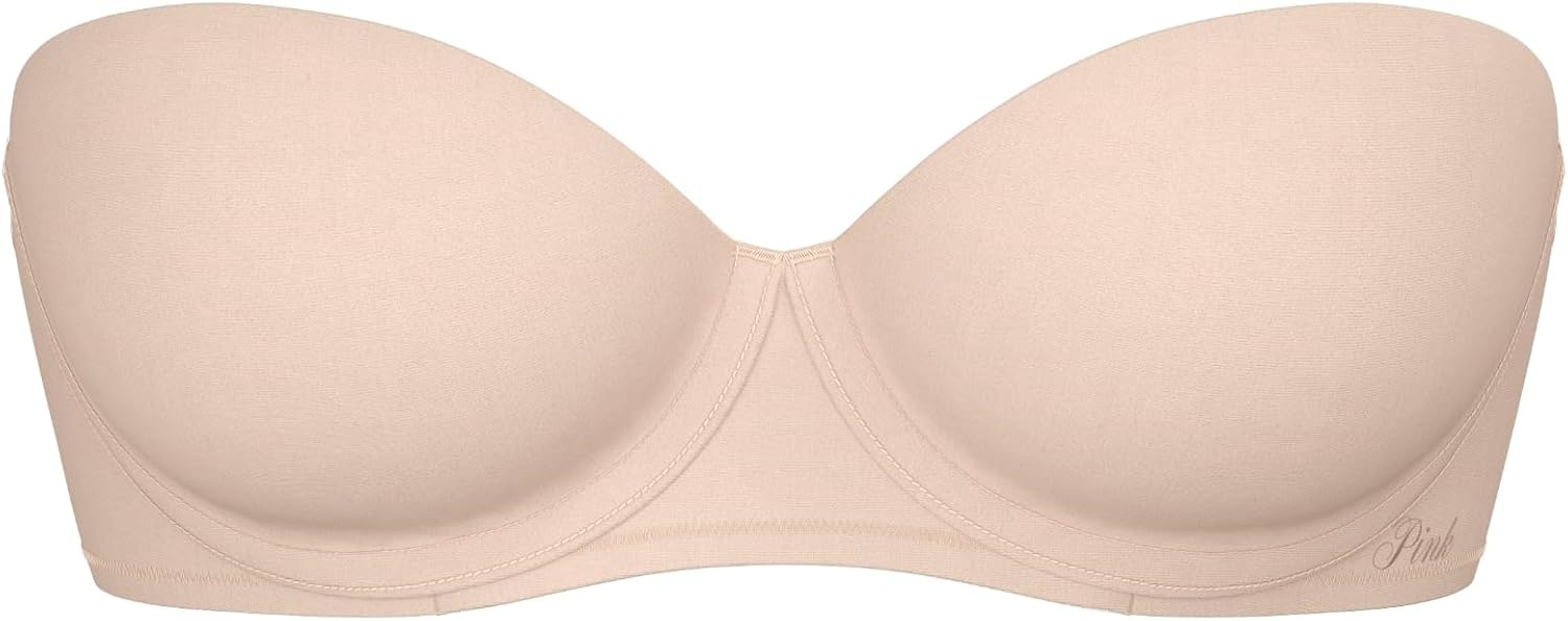 image:imageVictorias Secret Womens Pink Wear Everywhere Push Up Strapless Bra Bras for WomenBeige