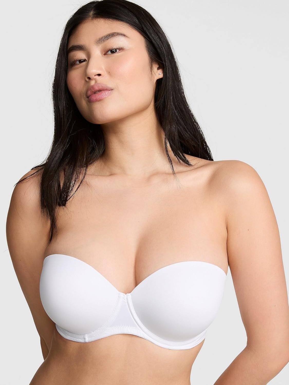 image:imageVictorias Secret Womens Pink Wear Everywhere Push Up Strapless Bra Bras for WomenOptic White