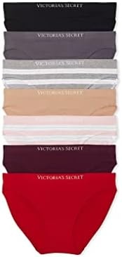image:imageVictorias Secret Womens Seamless Bikini Underwear Moderate Coverage Panties for Women Multi Pack XSXXLBlackTornado GreyHeather GreyPralinePurest PinkKirLipstick