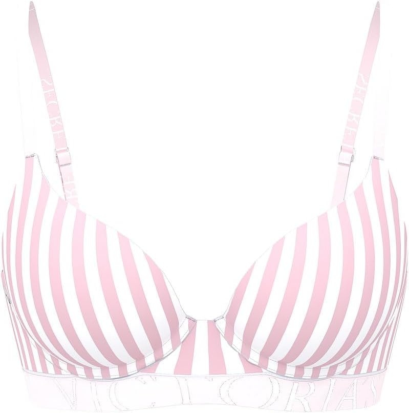 image:imageVictorias Secret Womens TShirt Bombshell Adds2Cups Push Up Bra Bras for Women 32A38DDPretty Blossom Stripes