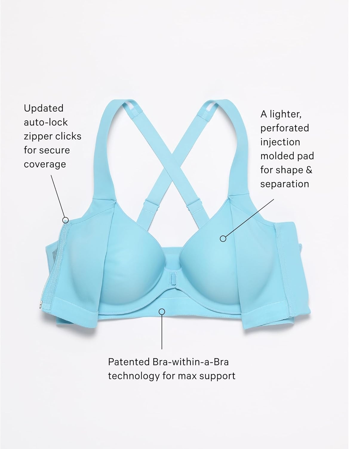image:imageVictorias Secret Womens VSX Knockout Front Close Sports Bra High Impact Sports Bra for Women 32B38DDDBlack