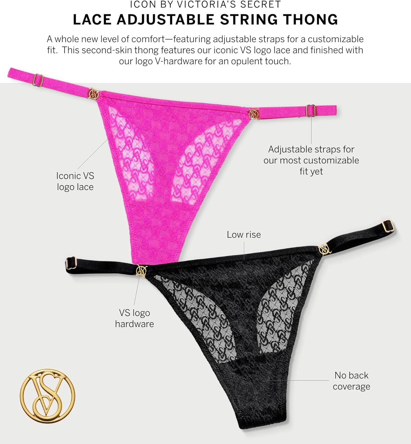 image:imageVictorias Secret Womens Very Sexy Lace Thong Underwear Panties for Women XSXXLBlack