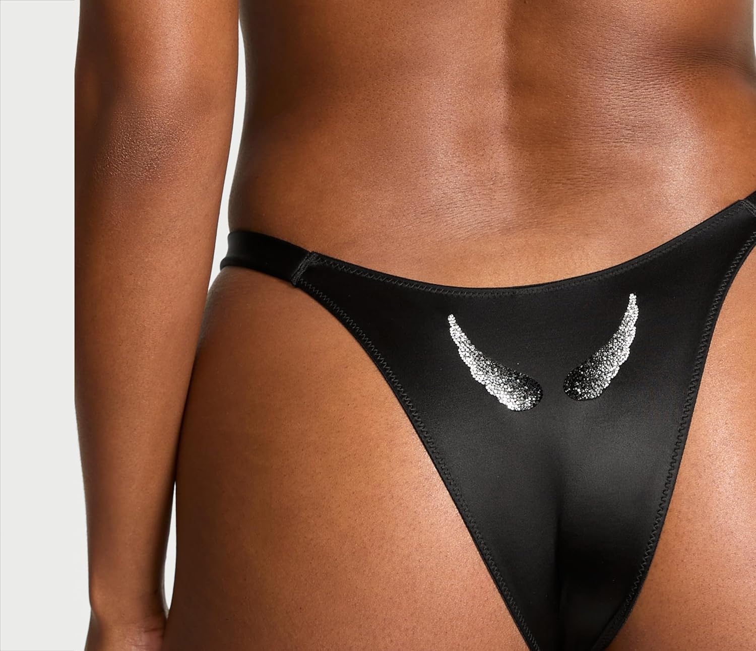 image:imageVictorias Secret Womens Very Sexy Shine Strap Brazilian Underwear Moderate Coverage Panties for Women XSXXLBlack Angel Wings