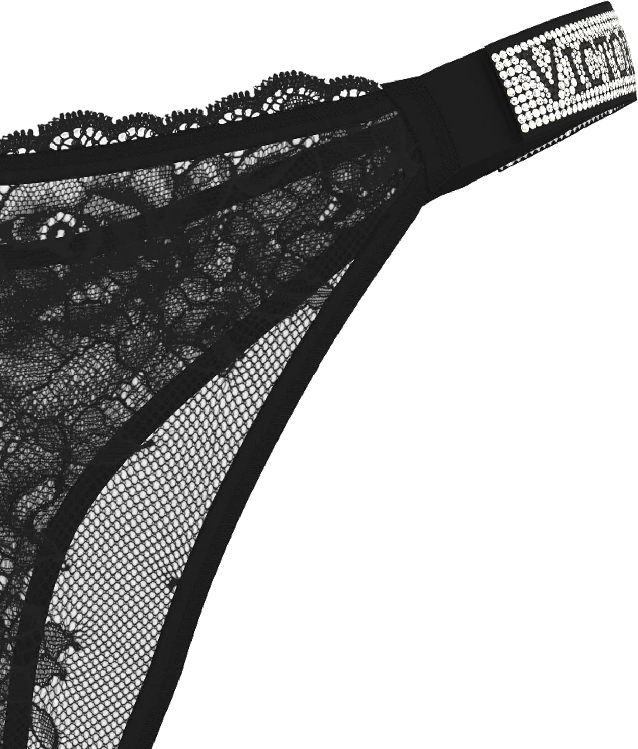 image:imageVictorias Secret Womens Very Sexy Shine Strap Thong Underwear Panties for Women XSXXLBlack Lace