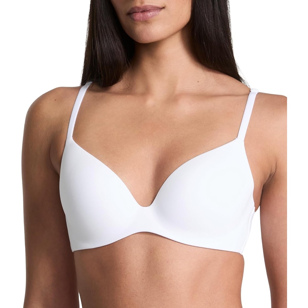 image:imageVictorias Secret Body by Victoria FlexFactor Lightly Lined Plunge Demi Bra 32A38DDVs White