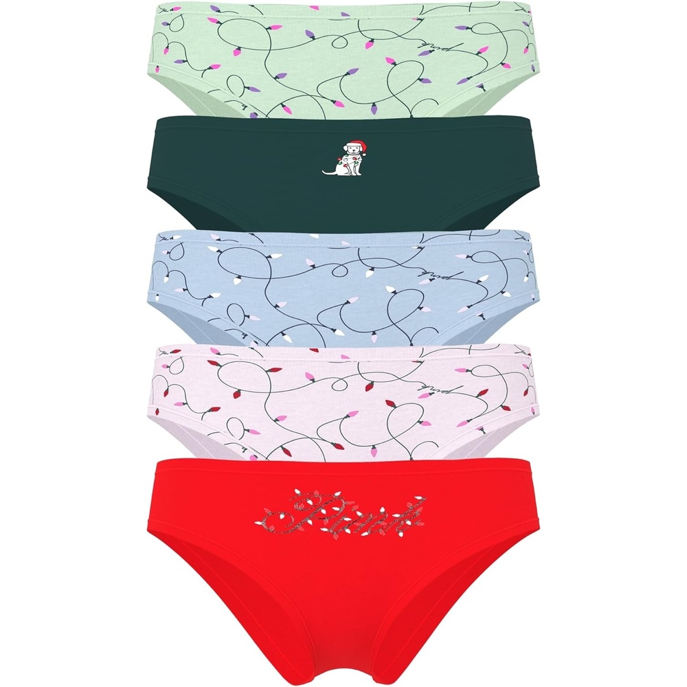 image:imageVictorias Secret PINK Womens Cotton Cheeky Underwear Panties for Women XSXLHoliday Lights Pack