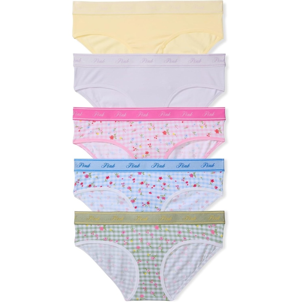 image:imageVictorias Secret PINK Womens Cotton Logo Hipter Underwear Panties for Women XSXLFloral Gingham Pack