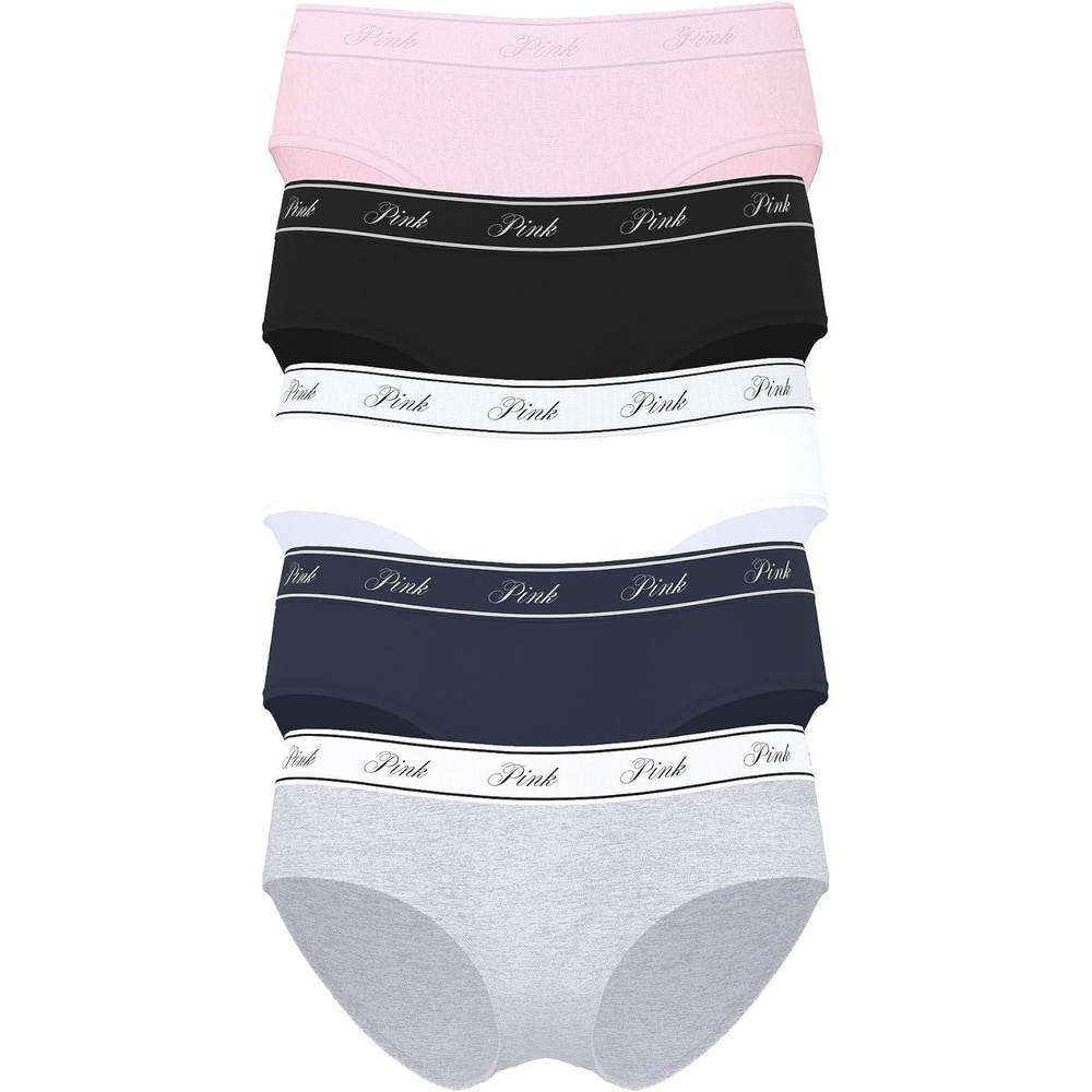 image:imageVictorias Secret PINK Womens Cotton Logo Hipter Underwear Panties for Women XSXLPink Cherry Pack