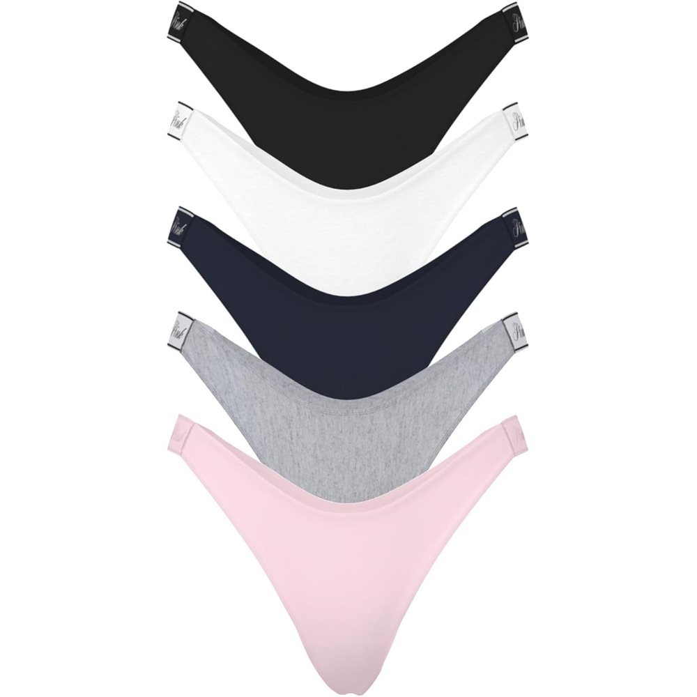 image:imageVictorias Secret PINK Womens Cotton Logo Thong Underwear Panties for Women XSXLFall Basic Pack
