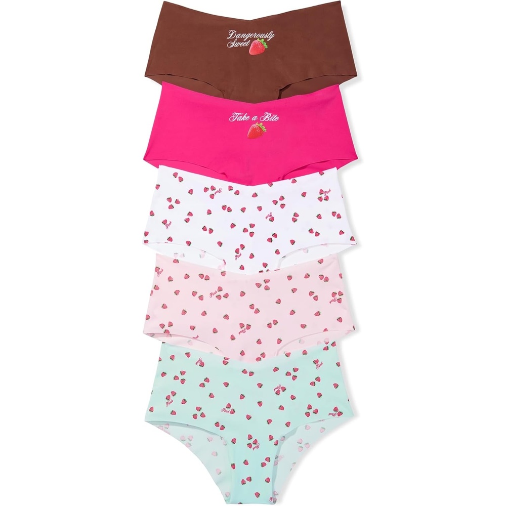 image:imageVictorias Secret PINK Womens No Show Cheeky Underwear Panties for Women XSXLBerry Pack