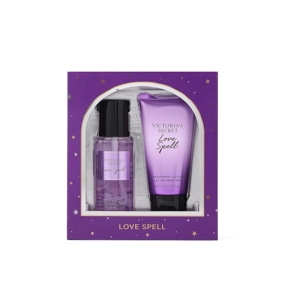 image:imageVictorias Secret Pure Seduction Mini Fragrance Duo Gift Set Notes of Juiced Plum and Crushed FreesiaLove Spell
