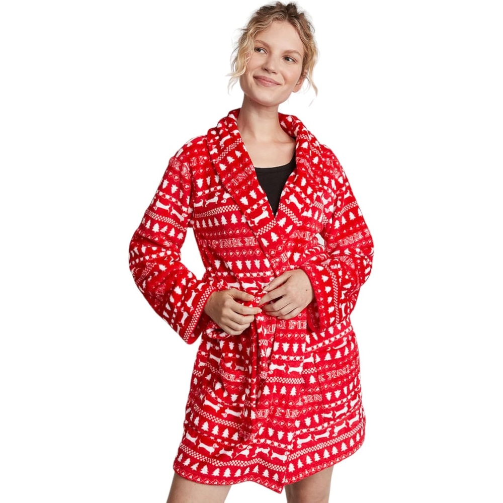 image:imageVictorias Secret Short Cozy Robe Robes for Women XSXXLRed Pepper
