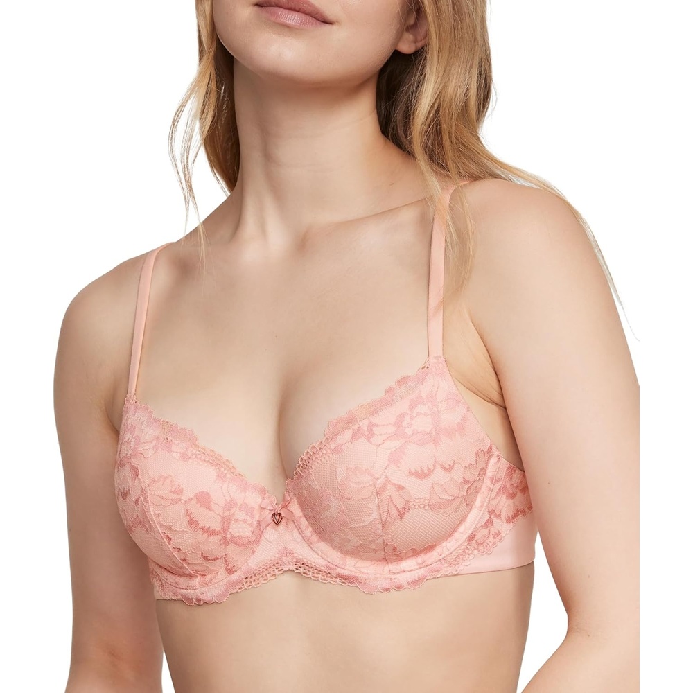 image:imageVictorias Secret Womens Body By Victoria Full Coverage Push Up Bra Bras for Women 32A38DDDPurest Pink Lace