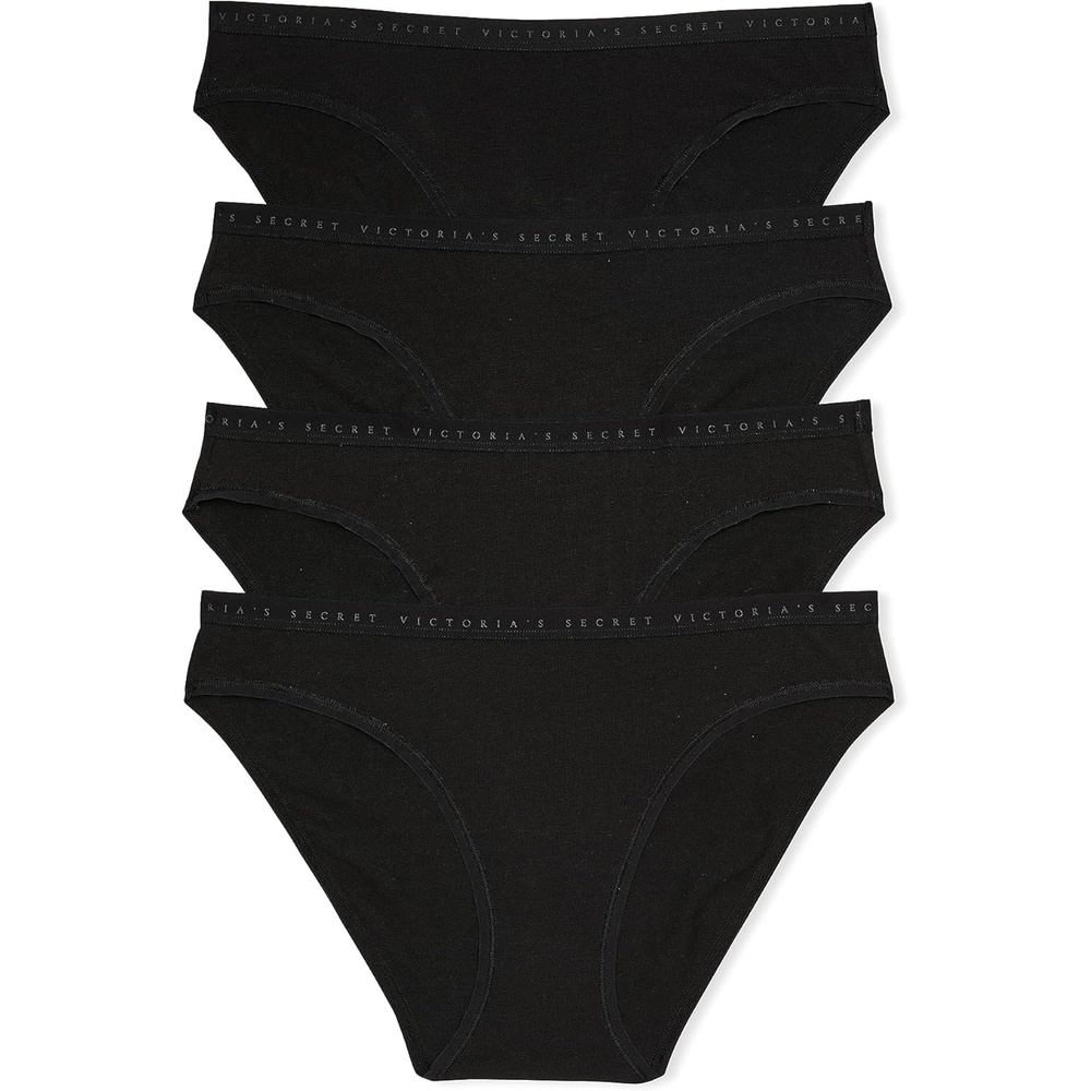 image:imageVictorias Secret Womens Cotton Bikini Underwear Moderate Coverage Panties for Women Multi Pack XSXXLBlack