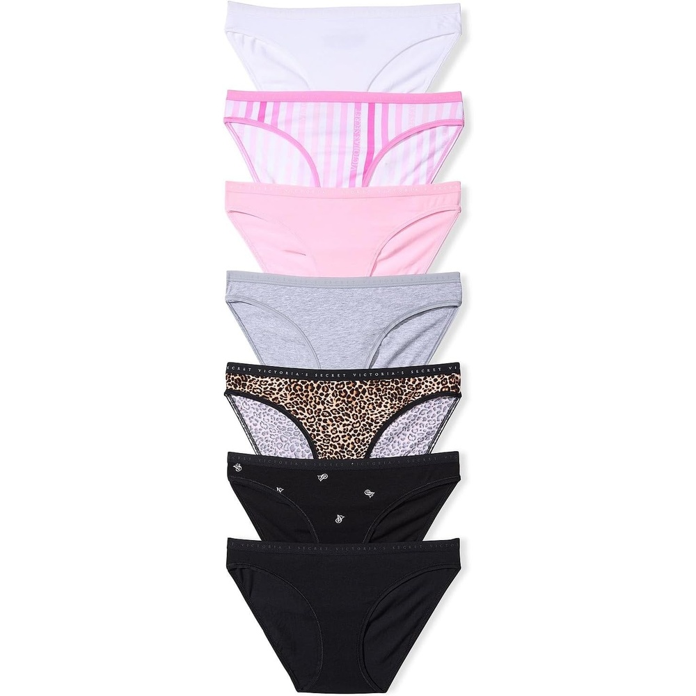 image:imageVictorias Secret Womens Cotton Bikini Underwear Moderate Coverage Panties for Women Multi Pack XSXXLLeopard Pack