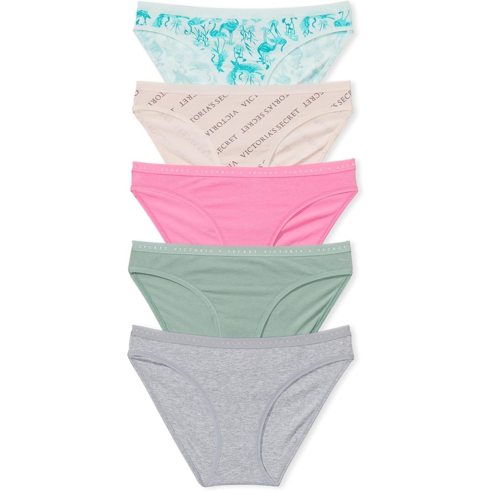 image:imageVictorias Secret Womens Cotton Bikini Underwear Moderate Coverage Panties for Women Multi Pack XSXXLPlayful Mix