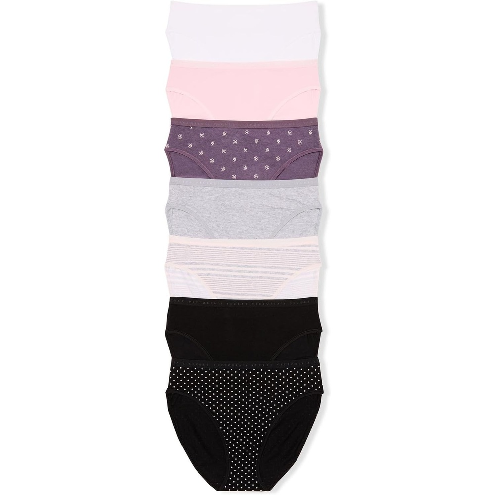 image:imageVictorias Secret Womens Cotton Brief Underwear Full Coverage Panties for Women Multi Pack XSXXLBasics Mix