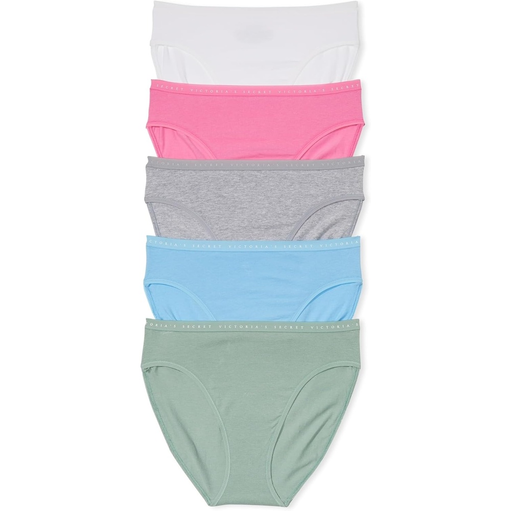 image:imageVictorias Secret Womens Cotton Brief Underwear Full Coverage Panties for Women Multi Pack XSXXLSolids Mix