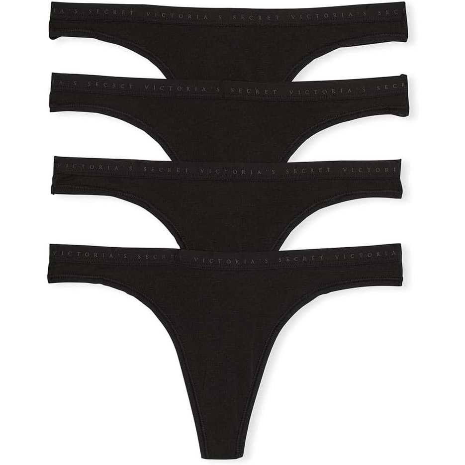 image:imageVictorias Secret Womens Cotton Thong Underwear Panties for Women Multi Pack XSXXLBlack