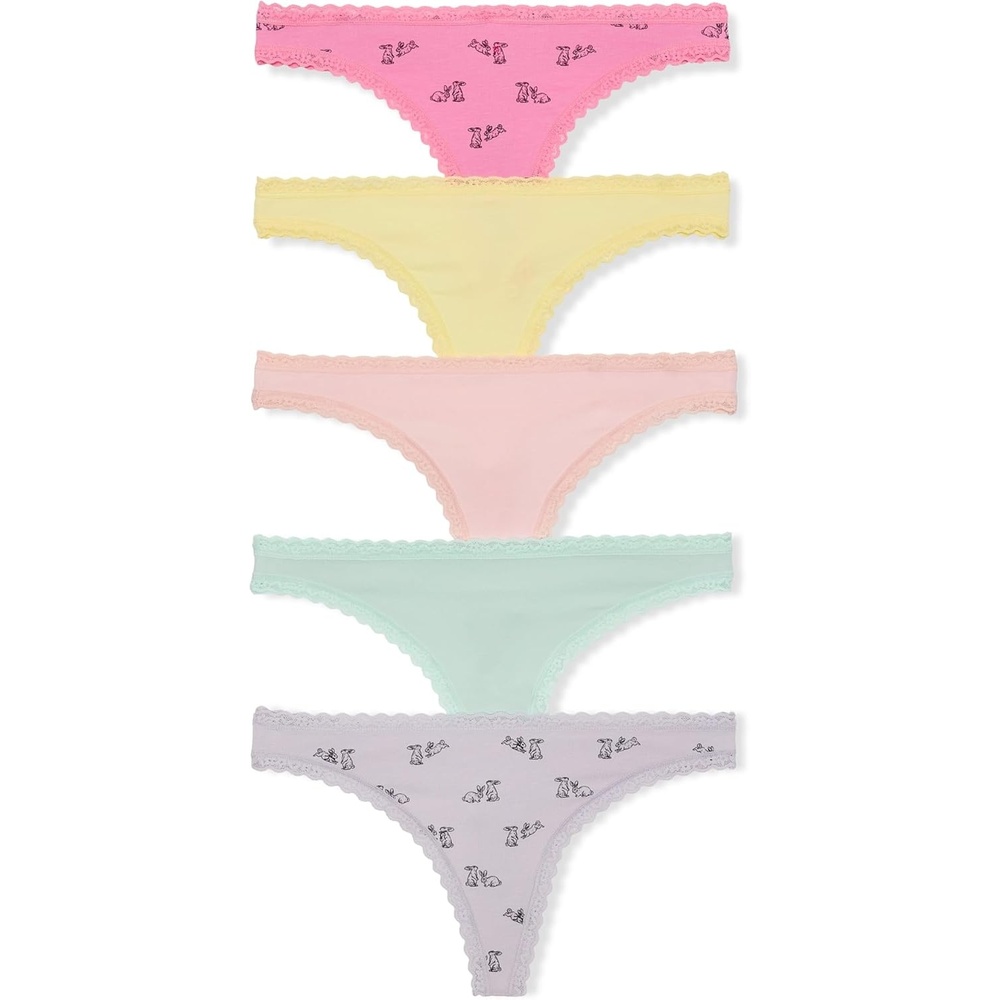 image:imageVictorias Secret Womens Cotton Thong Underwear Panties for Women Multi Pack XSXXLSpring Mix