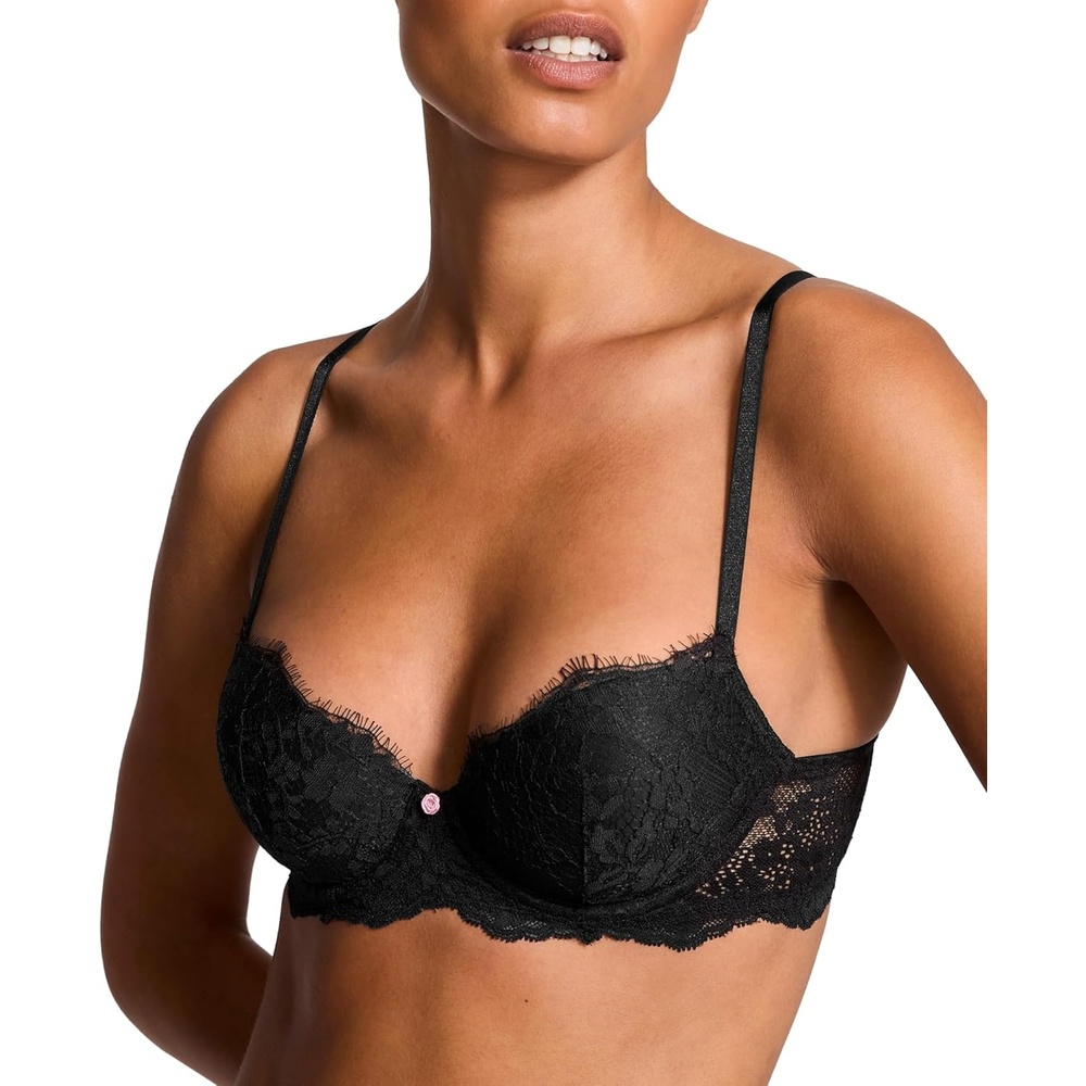 image:imageVictorias Secret Womens Dream Angels Lightly Lined Bra Bras for Women 32A38DDDBlack Lace New Look