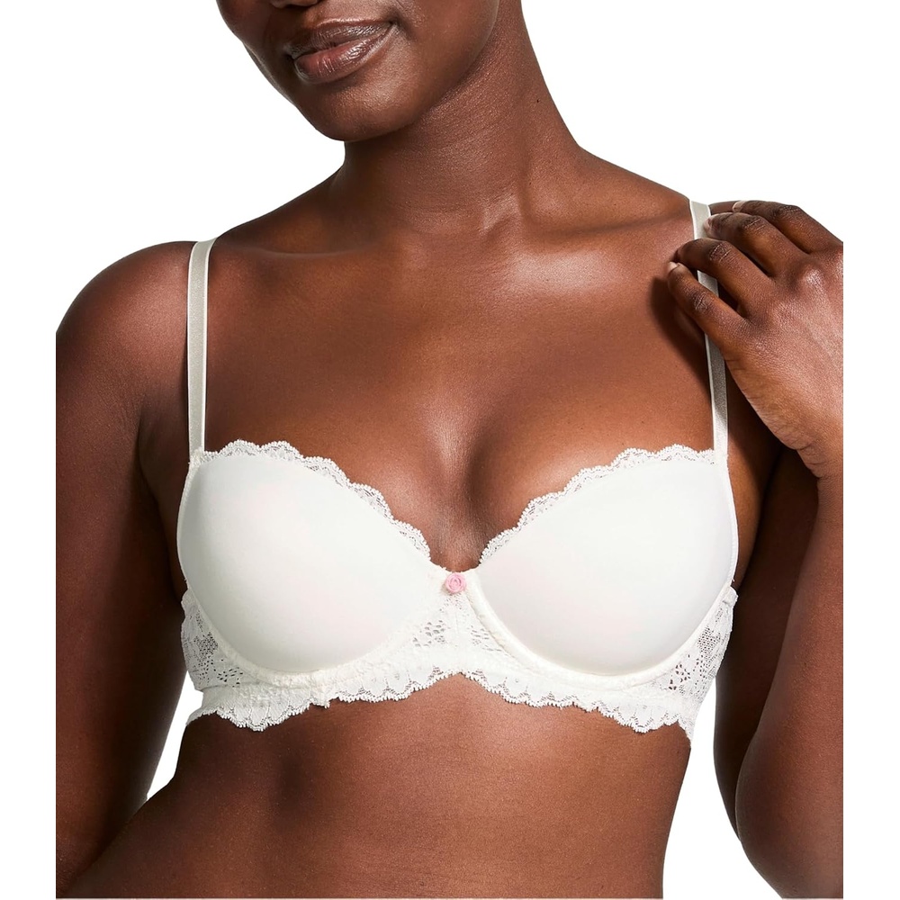 image:imageVictorias Secret Womens Dream Angels Lightly Lined Bra Bras for Women 32A38DDDCoconut White New Look