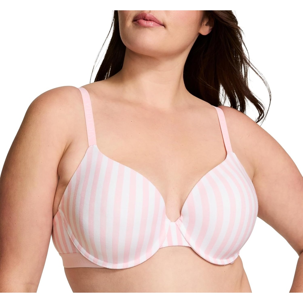 image:imageVictorias Secret Womens Full Coverage Lightly Lined TShirt Bra Bras for Women 32B38DDDIconic Stripe
