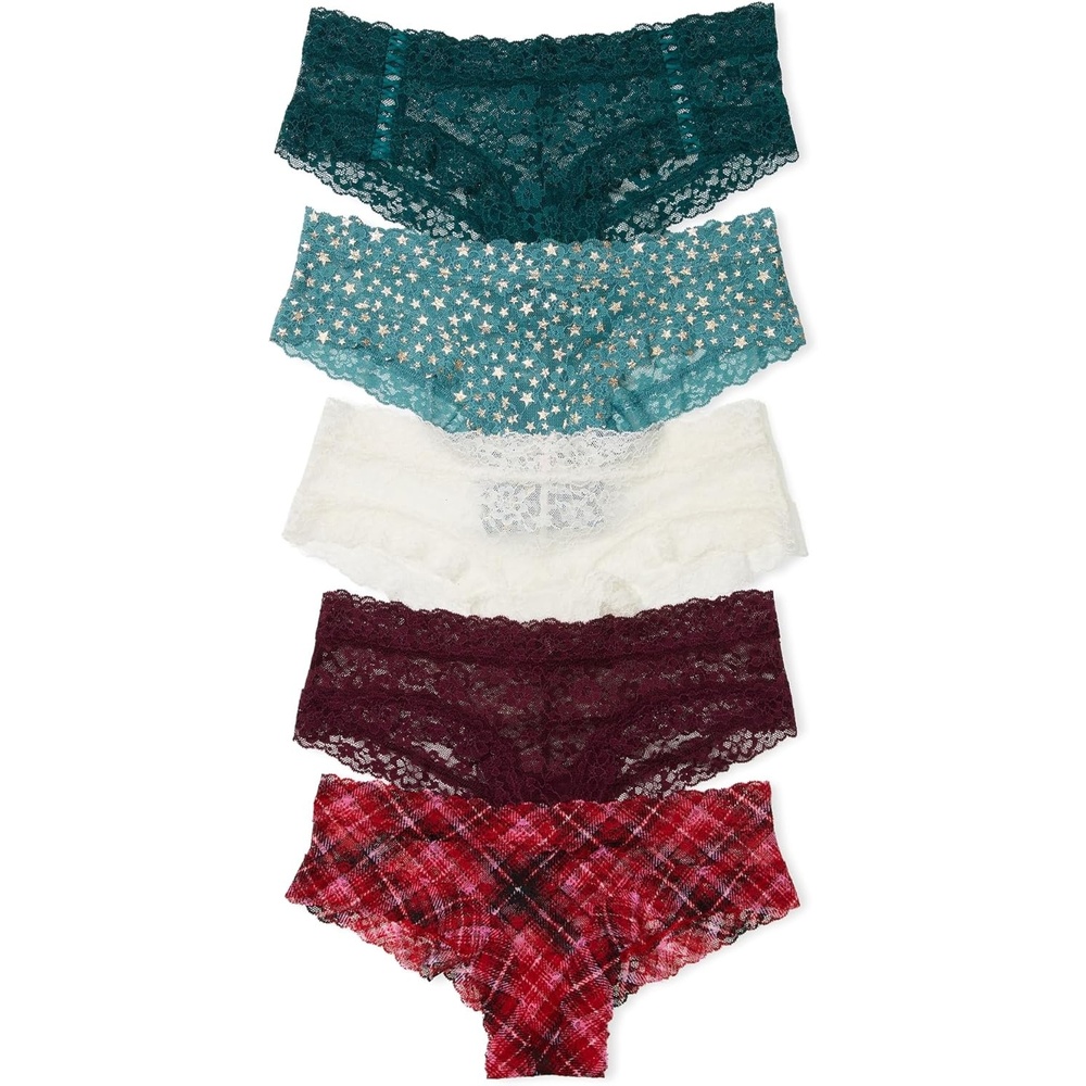 image:imageVictorias Secret Womens Lace Cheeky Underwear Minimal Coverage Panties for Women Multi Pack XSXXLCelebration Mix