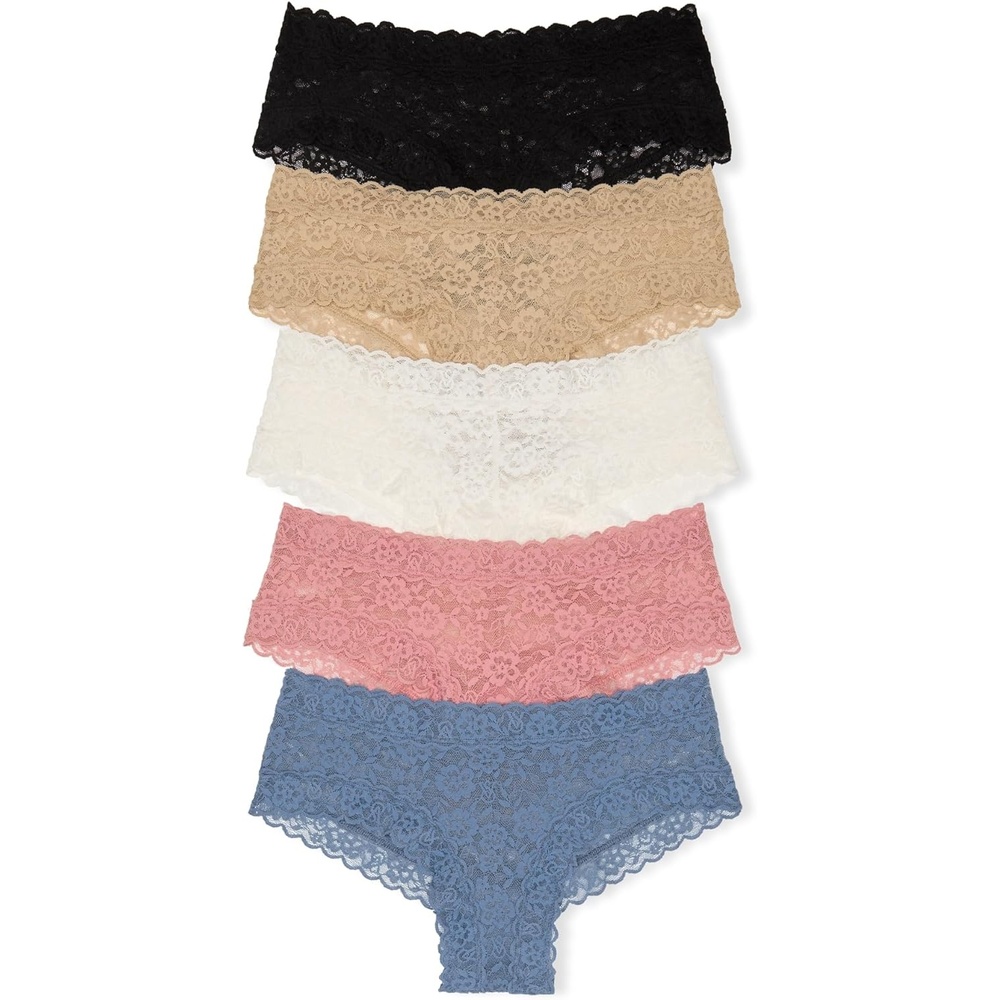 image:imageVictorias Secret Womens Lace Cheeky Underwear Minimal Coverage Panties for Women Multi Pack XSXXLCore Mix