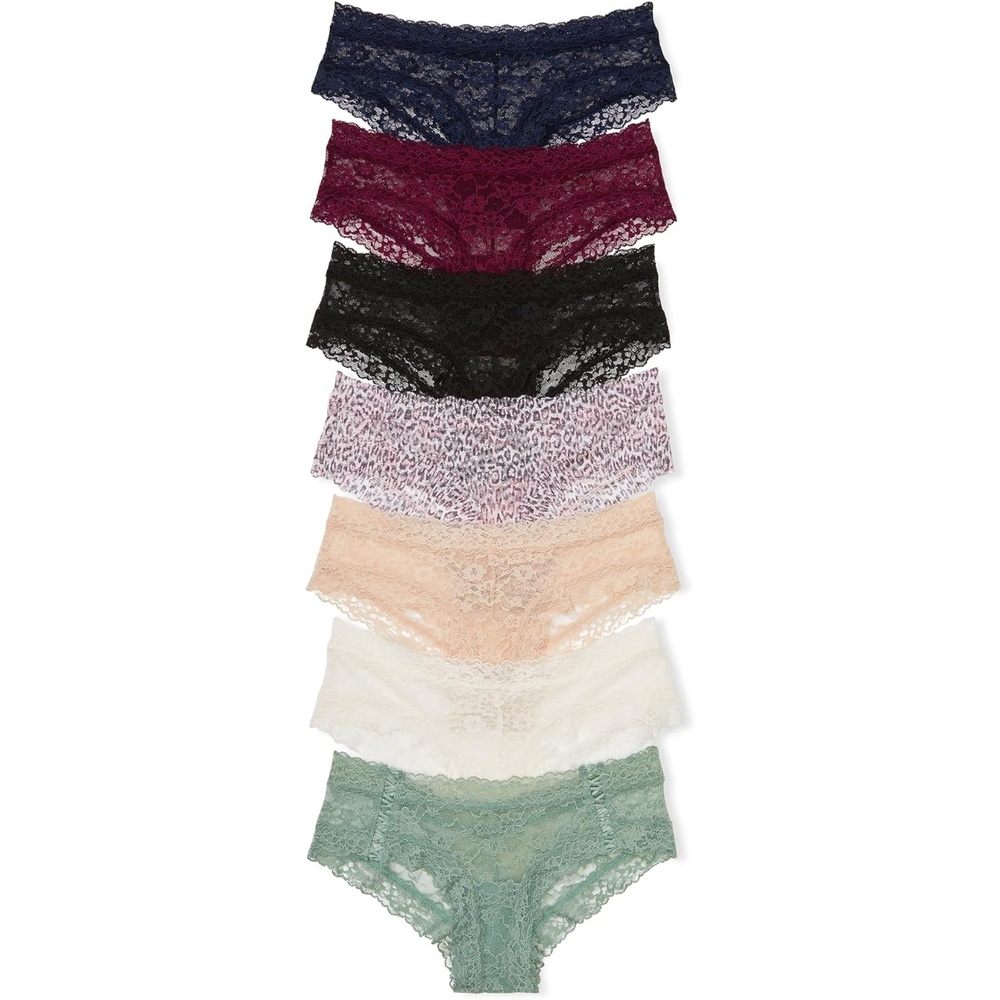 image:imageVictorias Secret Womens Lace Cheeky Underwear Minimal Coverage Panties for Women Multi Pack XSXXLEssential Mix