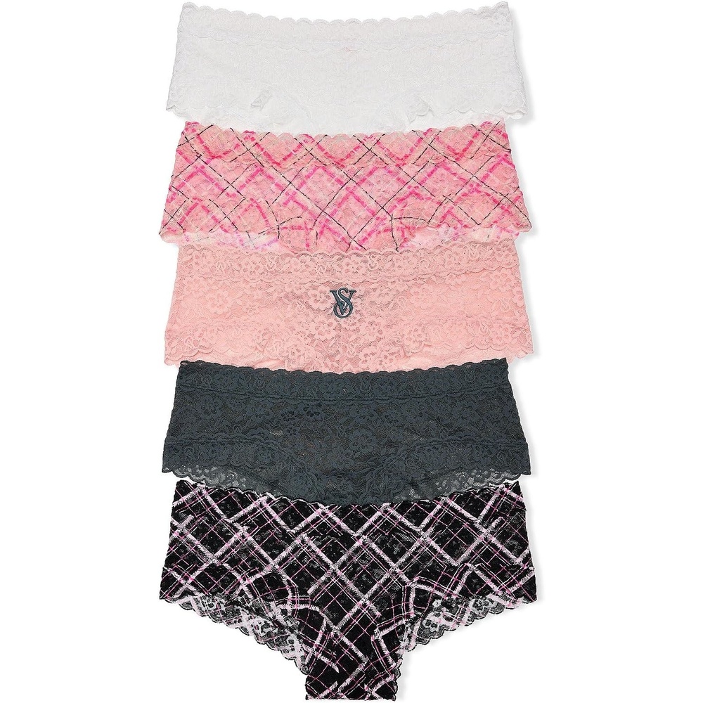 image:imageVictorias Secret Womens Lace Cheeky Underwear Minimal Coverage Panties for Women Multi Pack XSXXLHeritage Mix