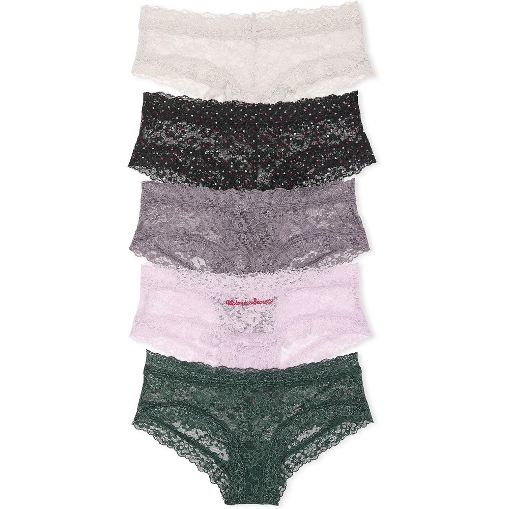 image:imageVictorias Secret Womens Lace Cheeky Underwear Minimal Coverage Panties for Women Multi Pack XSXXLPastels