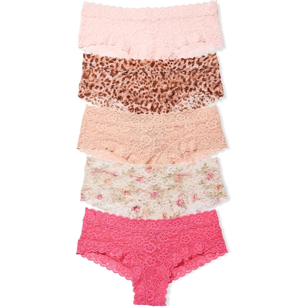 image:imageVictorias Secret Womens Lace Cheeky Underwear Minimal Coverage Panties for Women Multi Pack XSXXLSolids Florals