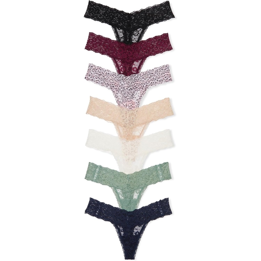 image:imageVictorias Secret Womens Lace Thong Underwear Panties for Women Multi PackEssential Mix